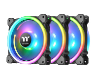 THERMALTAKE Ring Trio 14 LED RGB Plus TT Premium (3x140mm, 500-1400RPM) CL-F077-PL14SW-A - 597786 - zdjęcie 1
